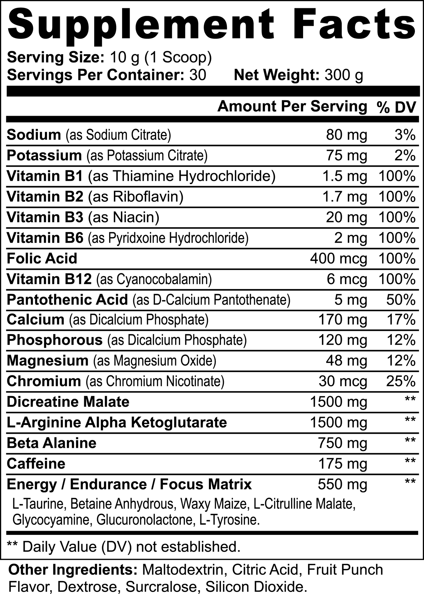 ADDERAW Blood of the Lamb Pre Workout